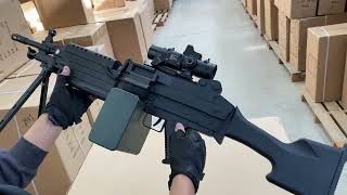 Saw M249 Gel Ball Blaster Shooting Test
