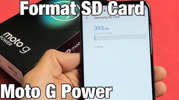 Moto G Power: How to Format SD Card