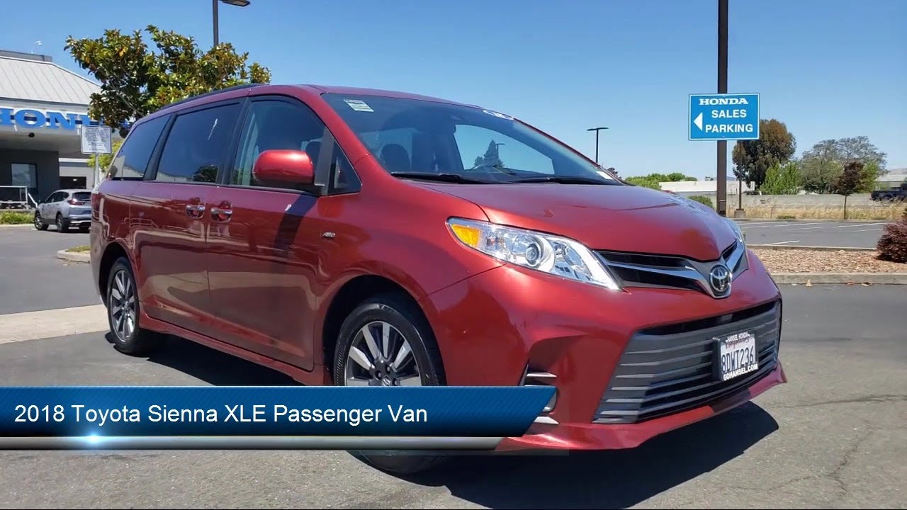 2018 Toyota Sienna XLE Passenger Van Petaluma Rohnert Park Santa Rosa