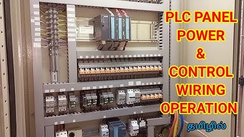 PLC Panel Power & Control wiring operation in tamil
