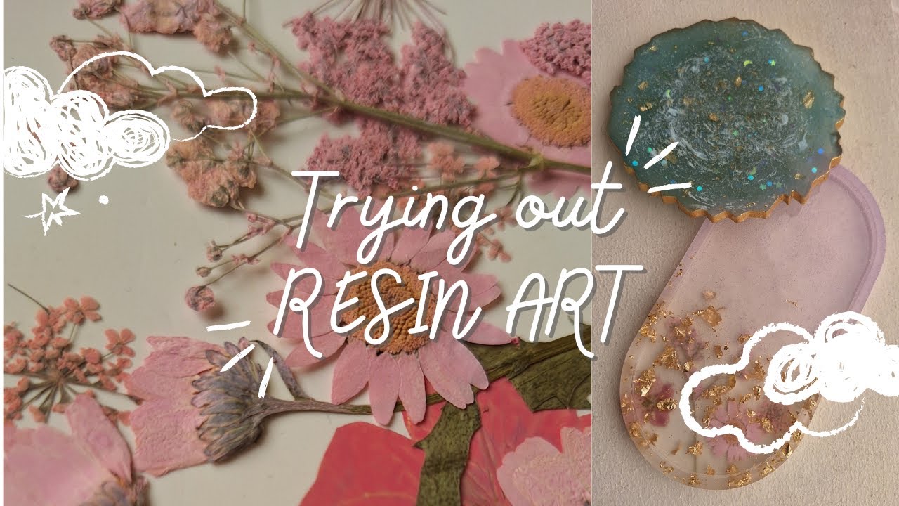 TRYIN OUT RESIN ART FOR THE FIRST TIME!!! - YouTube