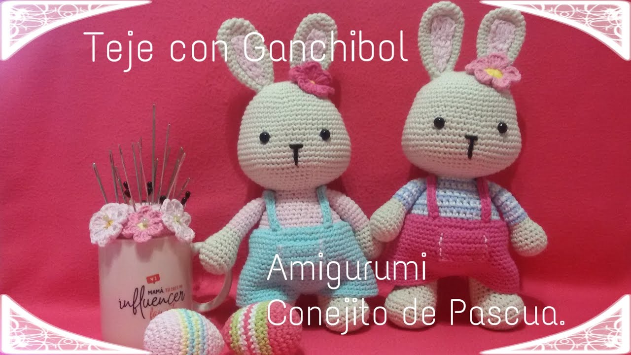 Conejito de pascua // Teje con GachiBol // Tutorial amigurumi paso a paso.
