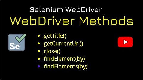 How to get Title and URL of the web page in selenium WebDriver?