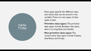 DataTypes Core Java lesson7#DataTypes#coreJava#JavaFullStack
