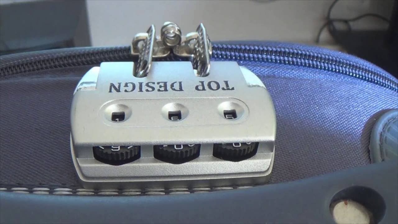 Abrir maleta con combinacion perdida - YouTube