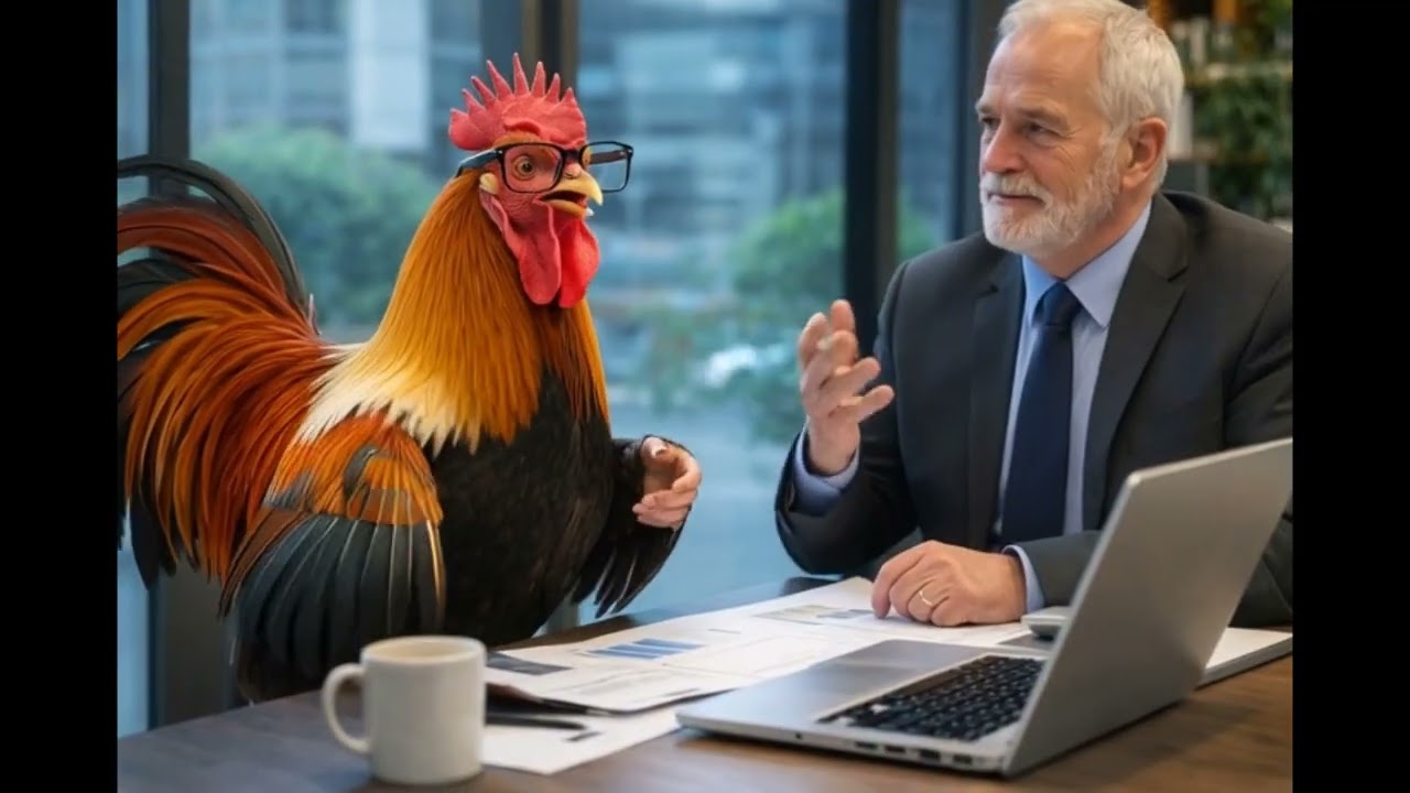 Rooster has a meeting with customer