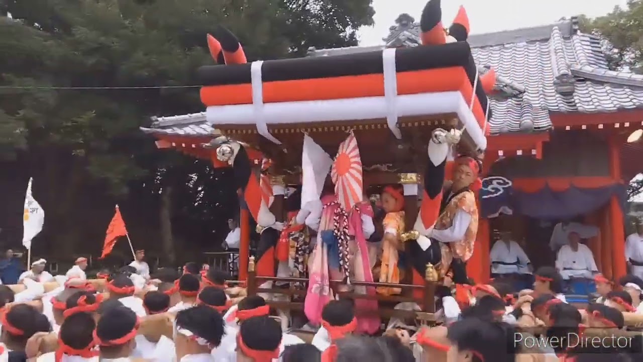 2024年　10月27日　宮崎県　東臼杵郡　門川町　尾末秋の大祭　尾末だんじり祭　朝の宮巡り
