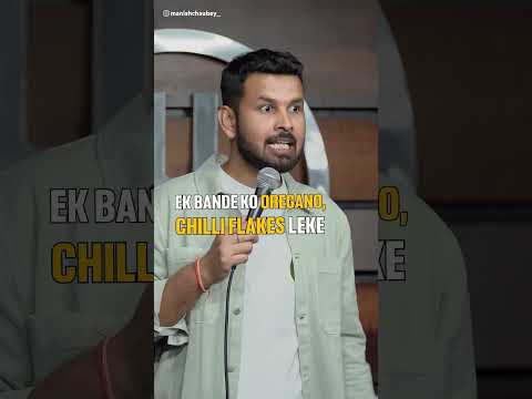 Why Pizza is delivered on time | Standup Comedy by Manish Chaubey #shorts