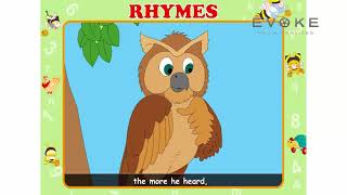 A Wise Old Owl || English Rhymes