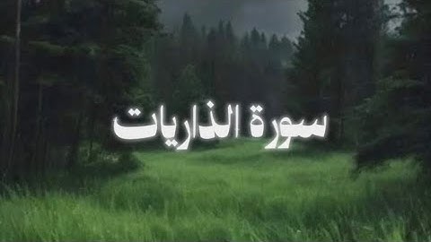 (وفي أنفسكم…) دعوة ربانية للتأمل | سورة الذاريات كاملة | مشاري العكيل