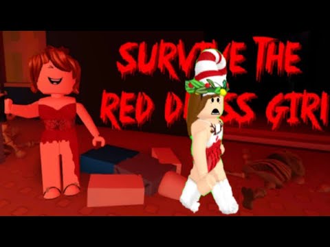 Roblox Minha Mae E Eu Fugimos Da Garota Do Vestido Vermelho - roblox fujam da menina do vestido vermelho survive the red