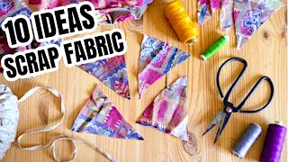 10 Sewing Projects For Scrap Fabric #29 | 2 Ideas To Use Up Your Scrap Fabric