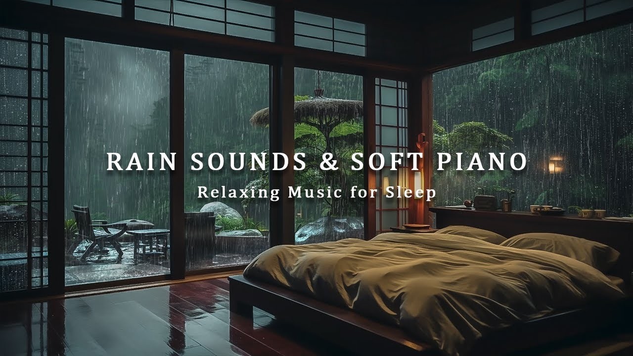 Insomnia Relief – Soft Piano & Rain for Peaceful Sleep