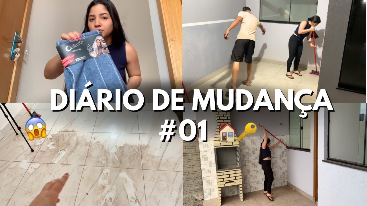 DIÁRIO DE MUDANÇA EP.1/ primeira faxina na casa nova, estava muito suja 💖🫧🏠