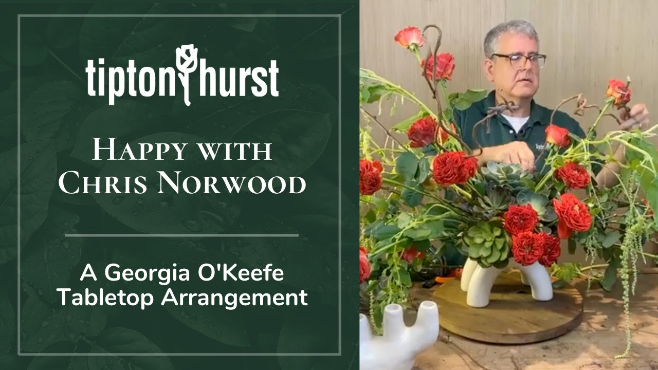 Happy with Chris Norwood: A Georgia O'Keeffe Tabletop Arrangement