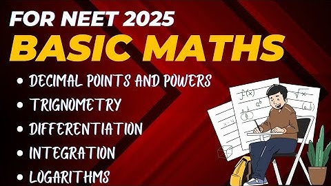 Basic Maths For NEET 2025 | Solve physics questions easily | Formulas and Equations