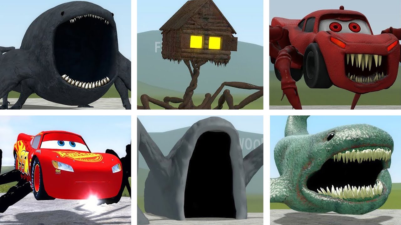 OLD AND NEW UPDATE: CAR EATER, HOUSEHEAD BUS EATER, THE BLOOP VS ALL TREVOR HENDERSON BATTLE In GMOD