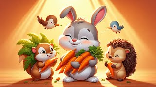 Full The Bunny Who Shared His Carrots | Bedtime story | Kids Story News