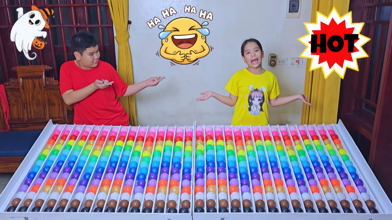 Головоломка с шариками. Игра для тренировки мозга, но также очень весёлая ☆ уровень 269