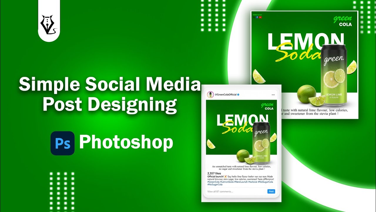 Sample Tutorial Post Image Simple Social Media Post Design in Photoshop | Step-by-Step Tutorial ...