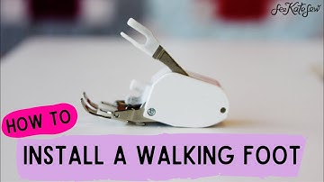 How to install a walking foot on your sewing machine