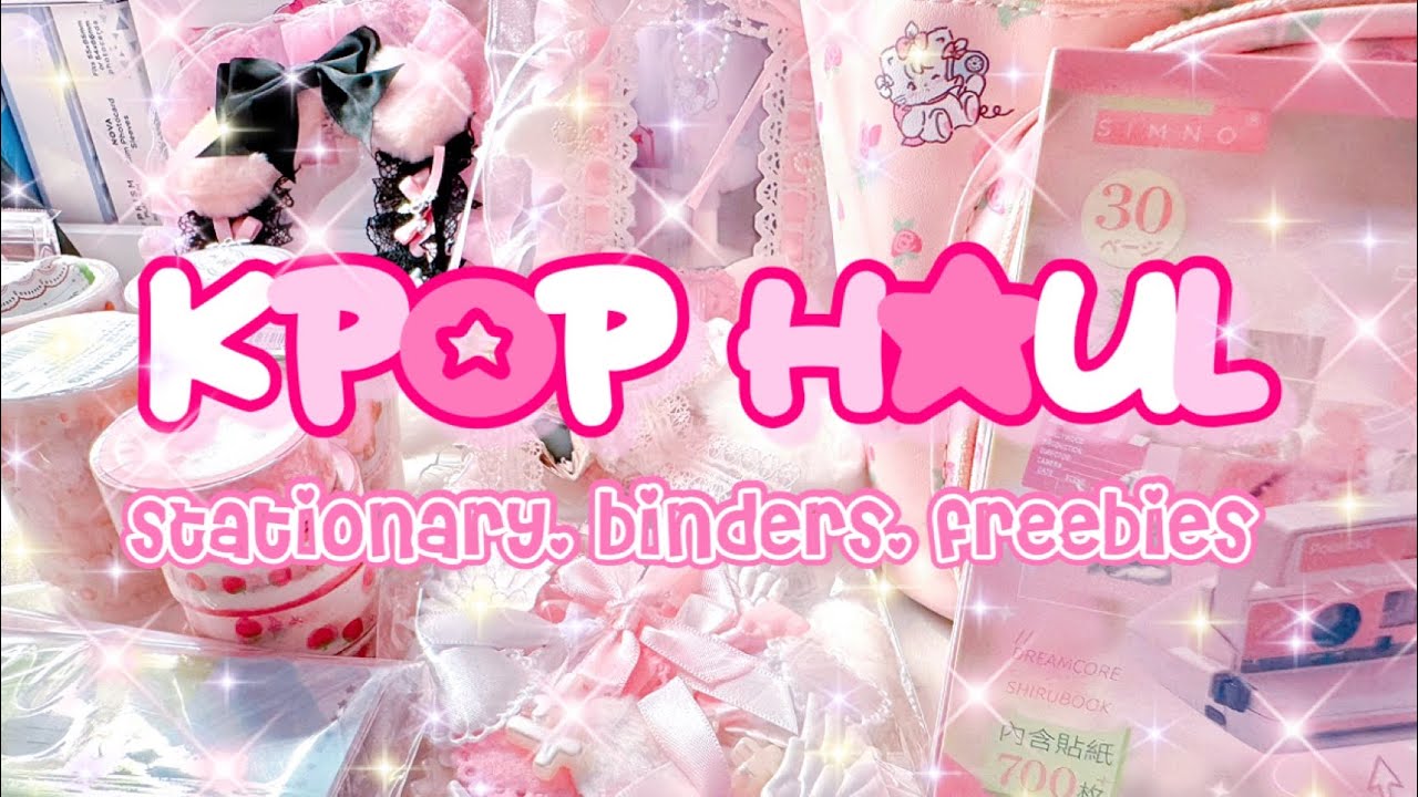 kpop haul! stationary, stickers, binders, freebies & more!!! ♡