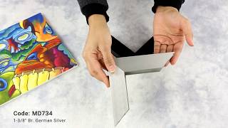 Corner Samples - Custom-made Metal Picture Frames: 1- 3/8" Nielsen's Collection