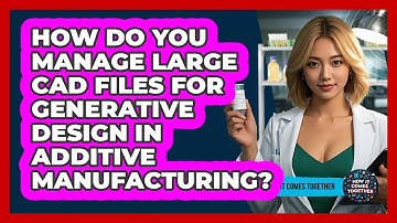 How Do You Manage Large CAD Files For Generative Design In Additive Manufacturing?