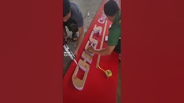 Làm bảng hiệu quảng cáo với chất liệu nền alu chữ mica #bonedecor #quangcaodaklak