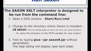 Installing and Using Saxon for your XSLT Development
