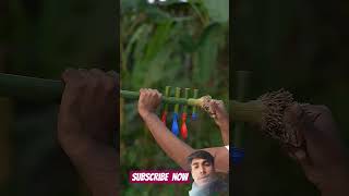 Diy Bamboo and quite colour full slingshots #vfx #bamboo #bamboo1 #motiontracking #motionvfx
