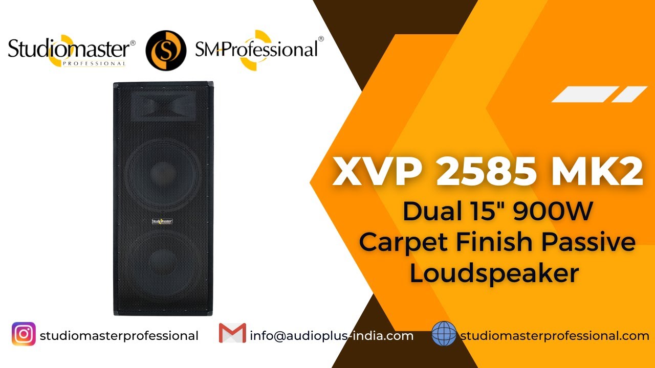 XVP 2585 MK2 Powerful Dual 15