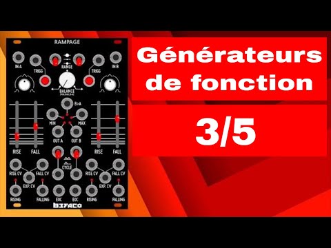 Les générateurs de fonction (Rampage , Maths, ou Delta-V) en 5 Vidéos et 20 Leçons, Partie 3/5