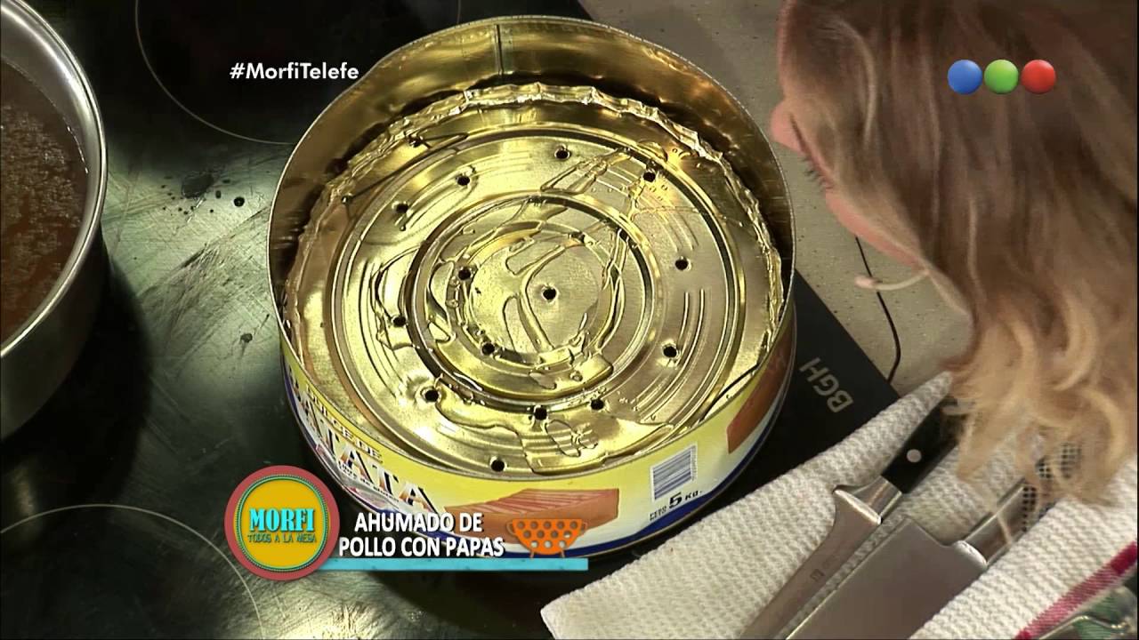 Ahumado de Pollo con Papas ¡con un taladro!- Morfi