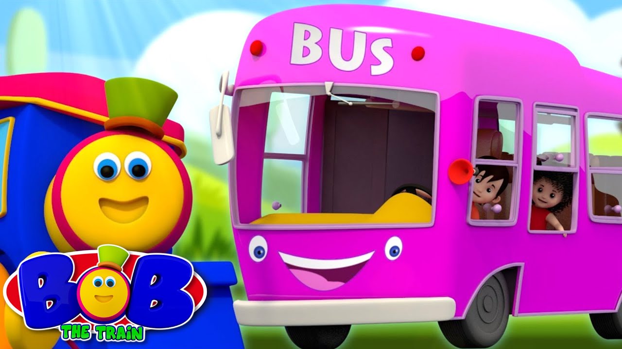 Wheels On The Bus Color Songs Bob The Train Videos Kindergarten