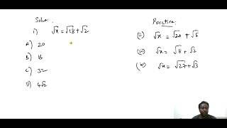 SAT/ACT MATH (solving Radicals)