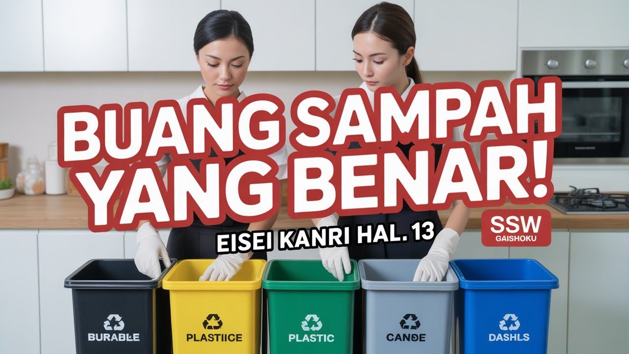 CARA BUANG SAMPAH DI JEPANG YANG BENAR! | SSW RESTO (Hygiene Control Hal. 13)