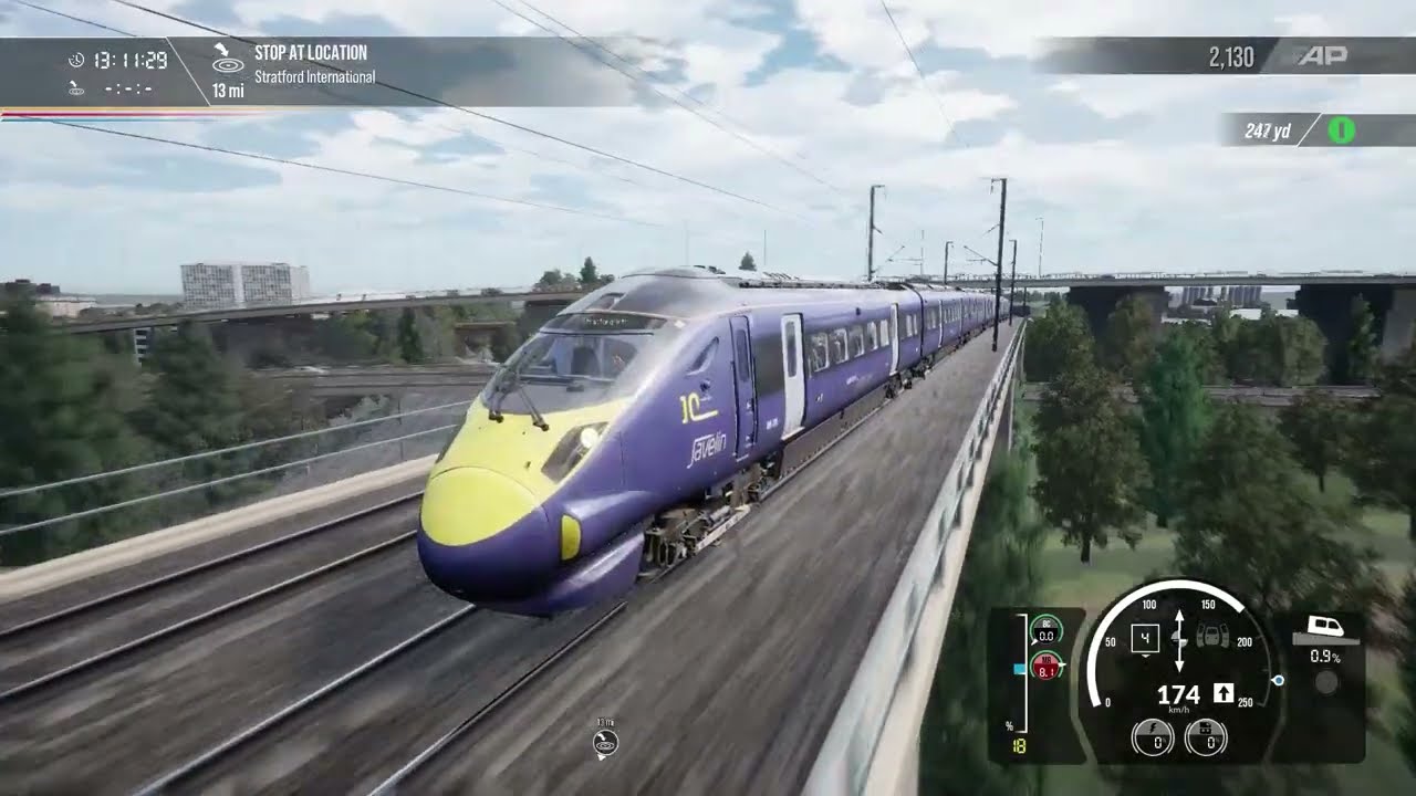 Train Sim World 2 (TSW2) South Eastern High Speed (Hitachi) Class 395 Javelin - Training at 225km/h