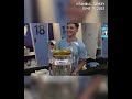 Manchester City dressing room celebrations after winning the Champions League Final
