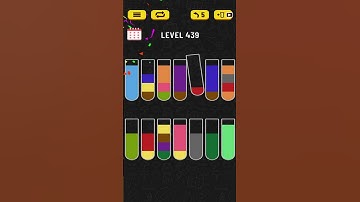 🏅 Water Sort 🧪 LEVEL 439 🧪 #shorts #watersort #puzzle #walkthrough #solution #guia #guiarapida