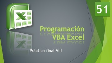 Curso VBA Excel. Práctica final VIII. Vídeo 51