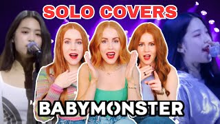 TRIPLETS REACT TO BABYMONSTER - ALL SOLO COVERS