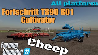 Fortschritt T890 B01 Cultivator /Mod for all platforms on FS22 / Nov 16