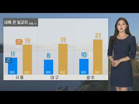 [날씨] 내일 큰 일교차…출근길 짙은 안개 주의 / 연합뉴스TV (YonhapnewsTV)