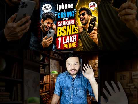 Thumbnail for iPhone is ‘Crying in Corner’ After Sakari BSNL’s LAUNCHED New ₹1 Lakh Mobile Phone! #shorts