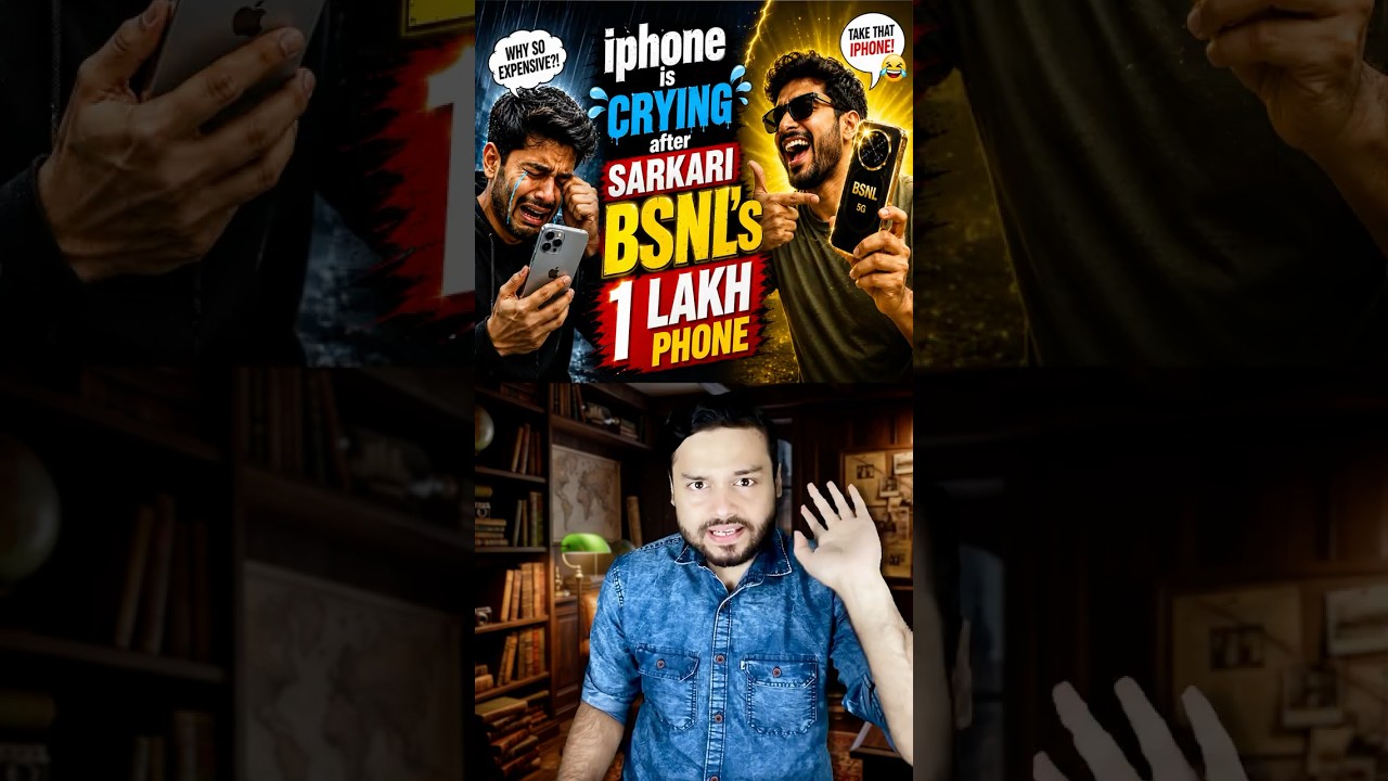 iPhone is ‘Crying in Corner’ After Sakari BSNL’s LAUNCHED New ₹1 Lakh Mobile Phone! #shorts