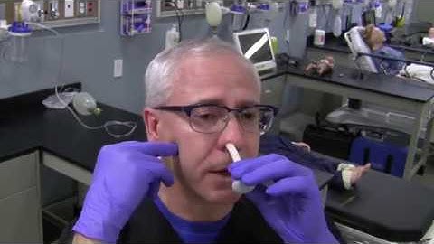 George Inserts NPA (Nasopharyngeal) Airway on Himself