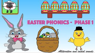 Easter Phonics - Phase 1 Initial sounds and alliteration - Easter Egg Factory by Learning with Lisa 372 views 2 years ago 4 minutes, 43 seconds