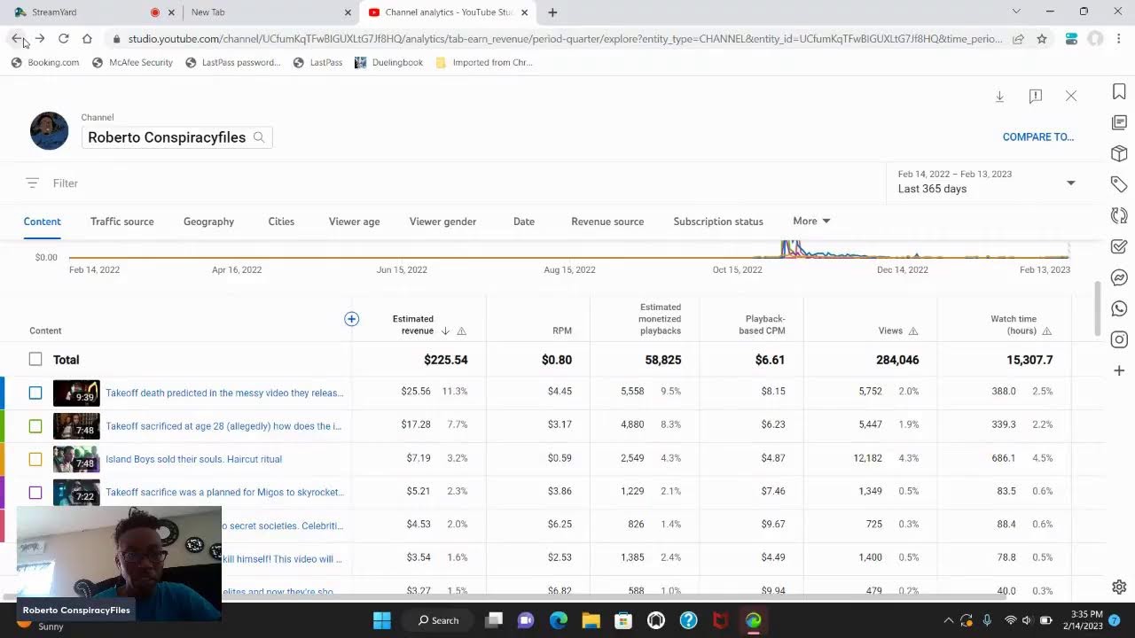 How much a small time youtuber makes