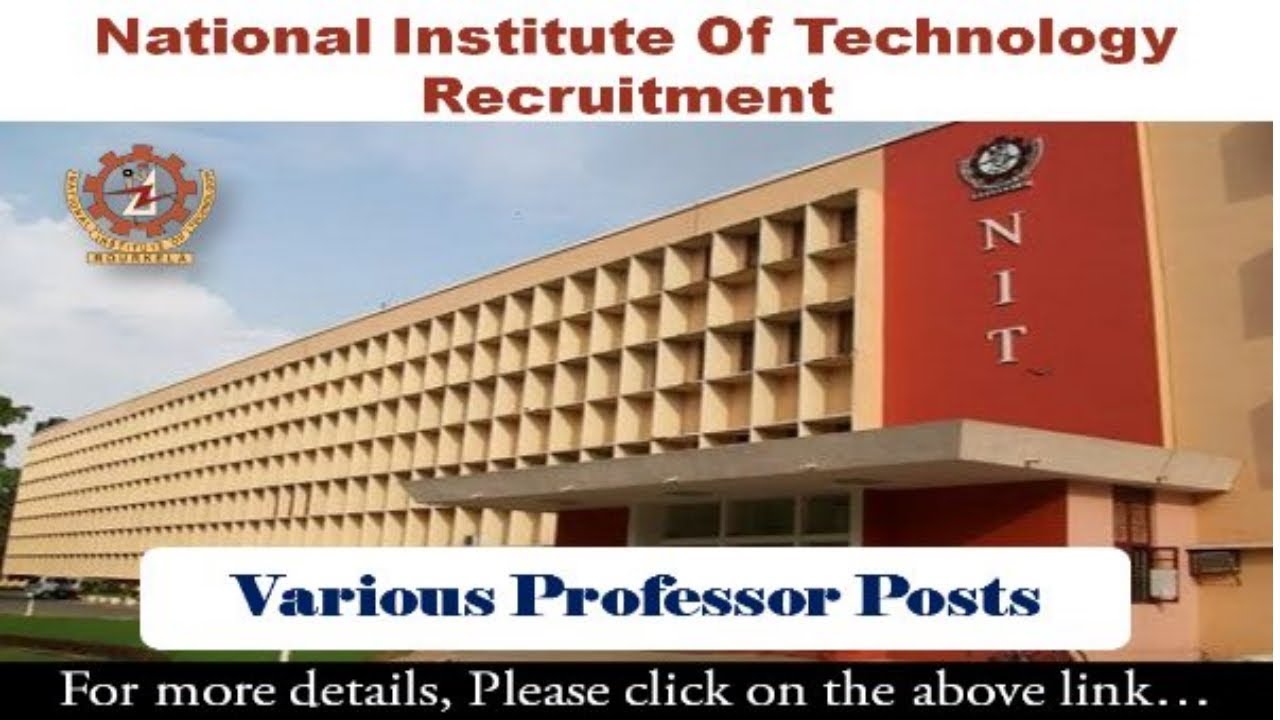 NIT Recruitment – 177  Posts - Freshers Jobs - Govt Jobs - Apply Online !